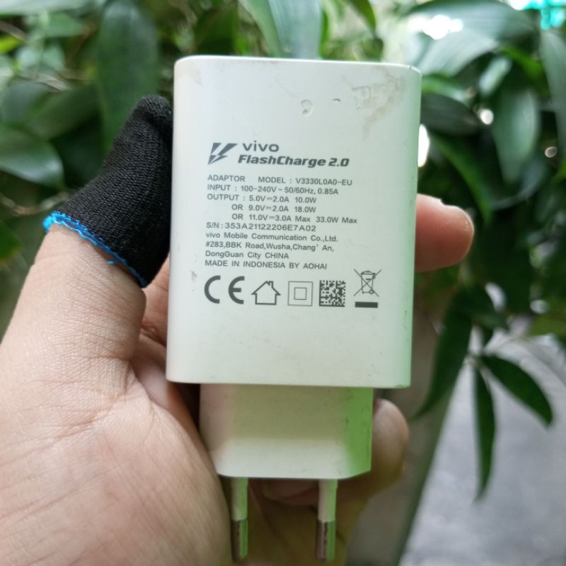 Adaptor kepala Vivo Bekas second retak kakii murah 33w