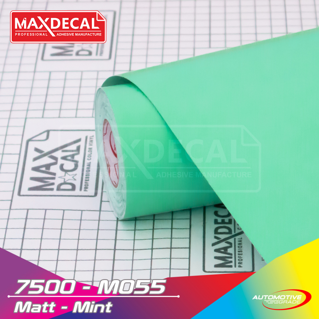 [45cm x 15m] MAXDECAL 7500 055 MINT Gloss Matte Doff Tosca Terang Biru Skotlet Variasi Vinyl Motor