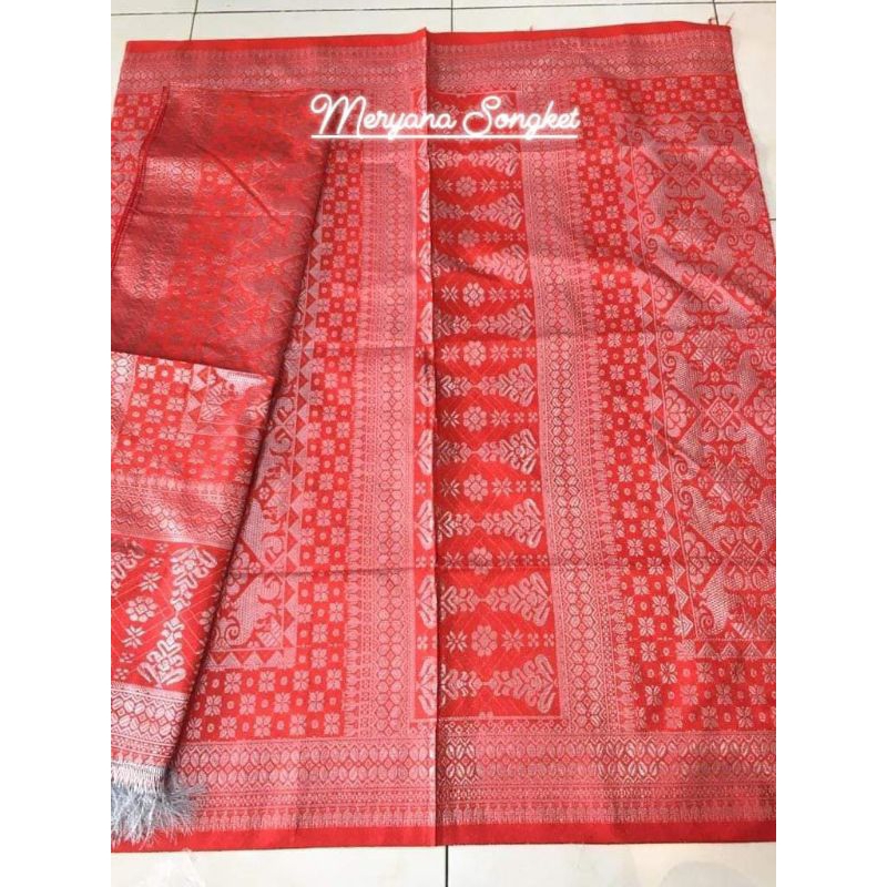 songket semi Palembang silver