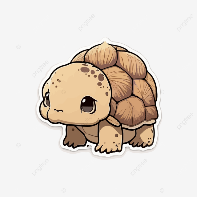 STIKER SULCATA DARAT GURUN PERAWATAN HEWAN BABY 5-6CM