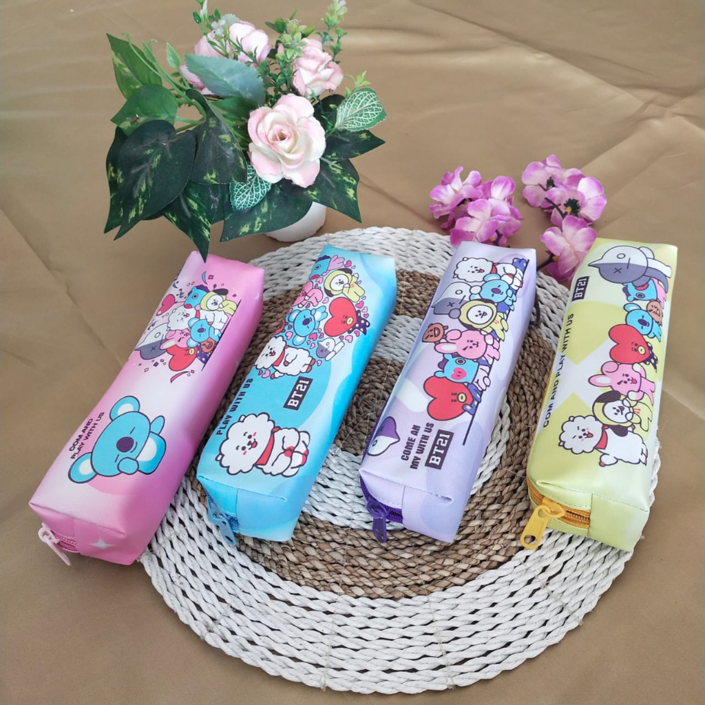 

Tempat Pensil BT21 Lucu Motif Unik kartun karakter Termurah 2023 Terbaru Case BT21