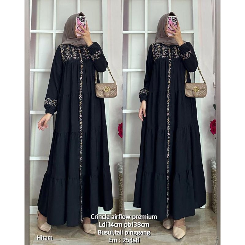 GAMIS EMOS CRINKLE BORDIR CANDA