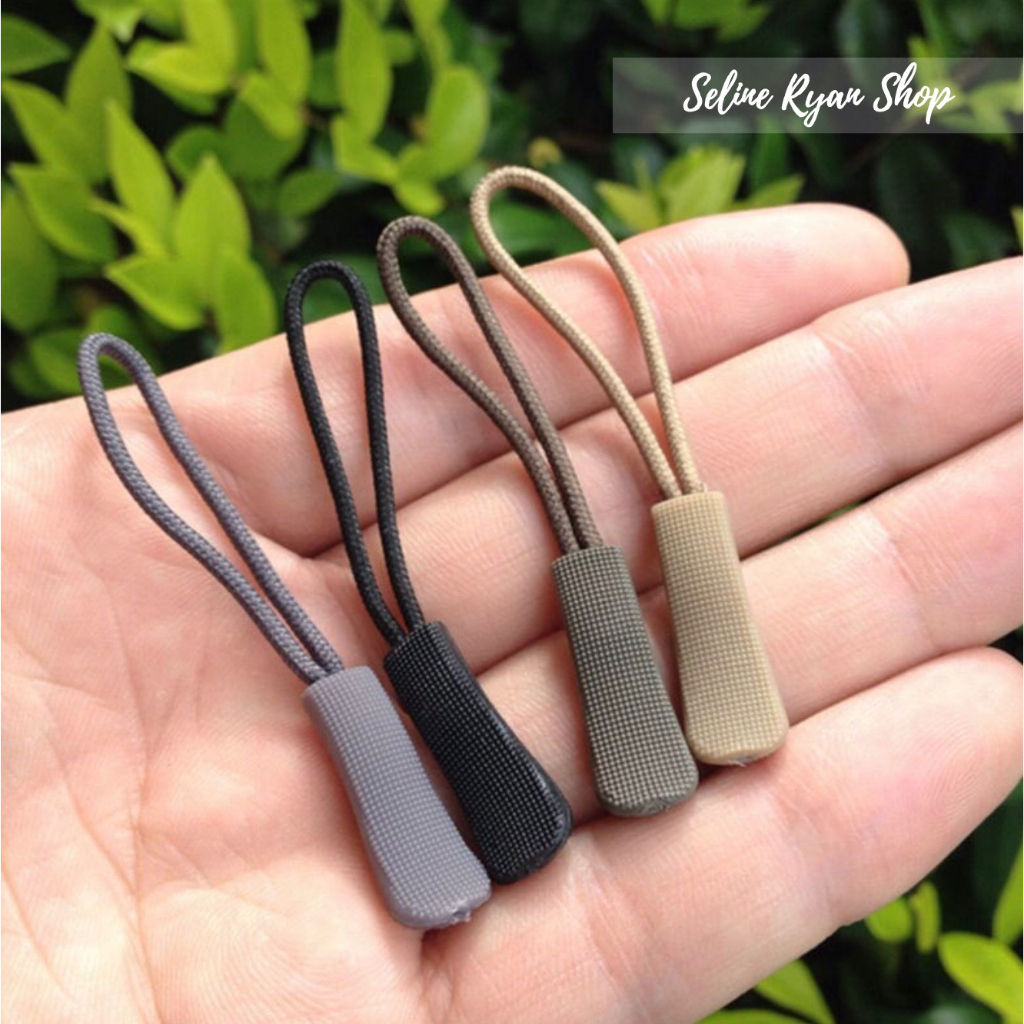 Tali Resleting Tas & Dompet / Tali Gantungan Resleting / Puller Panjang Plastik Tarikan Jaket
