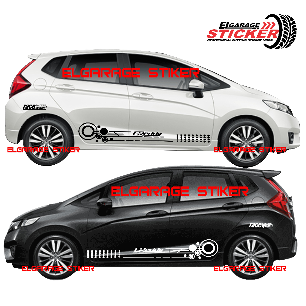 Stiker mobil honda jazz sticker variasi body mobil jazz cutting stiker list body mobil jazz brio