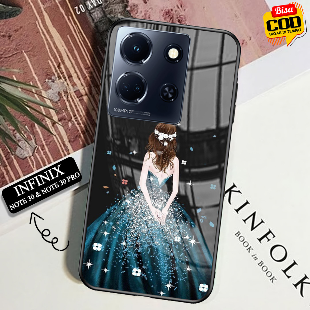Softcase Glass Kaca INFINIX NOTE 30 & NOTE 30 PRO - Case Hp Pelindung HandphoneINFINIX NOTE 30 & NOT
