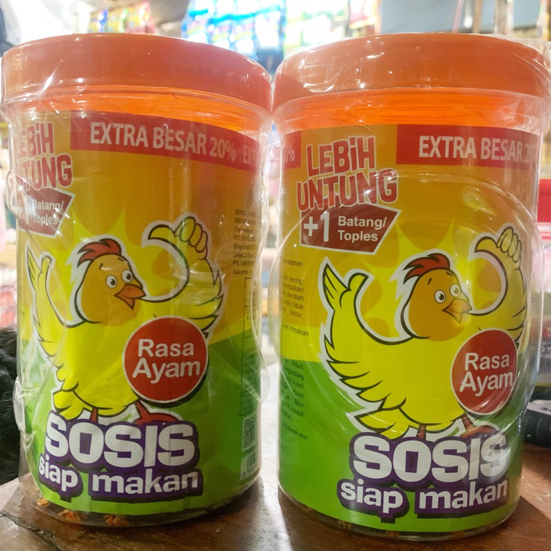 

SOSIS SONICE SIAP MAKAN RASA AYAM 1 TOPLES ISI 24+1 @21gr