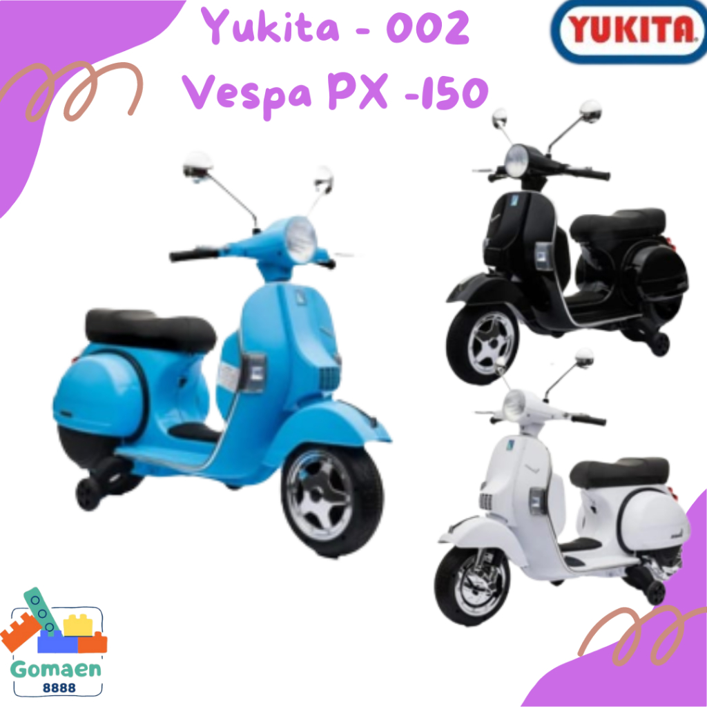 Mainan Anak Motor Aki VESPA PX150 - YUKITA 002