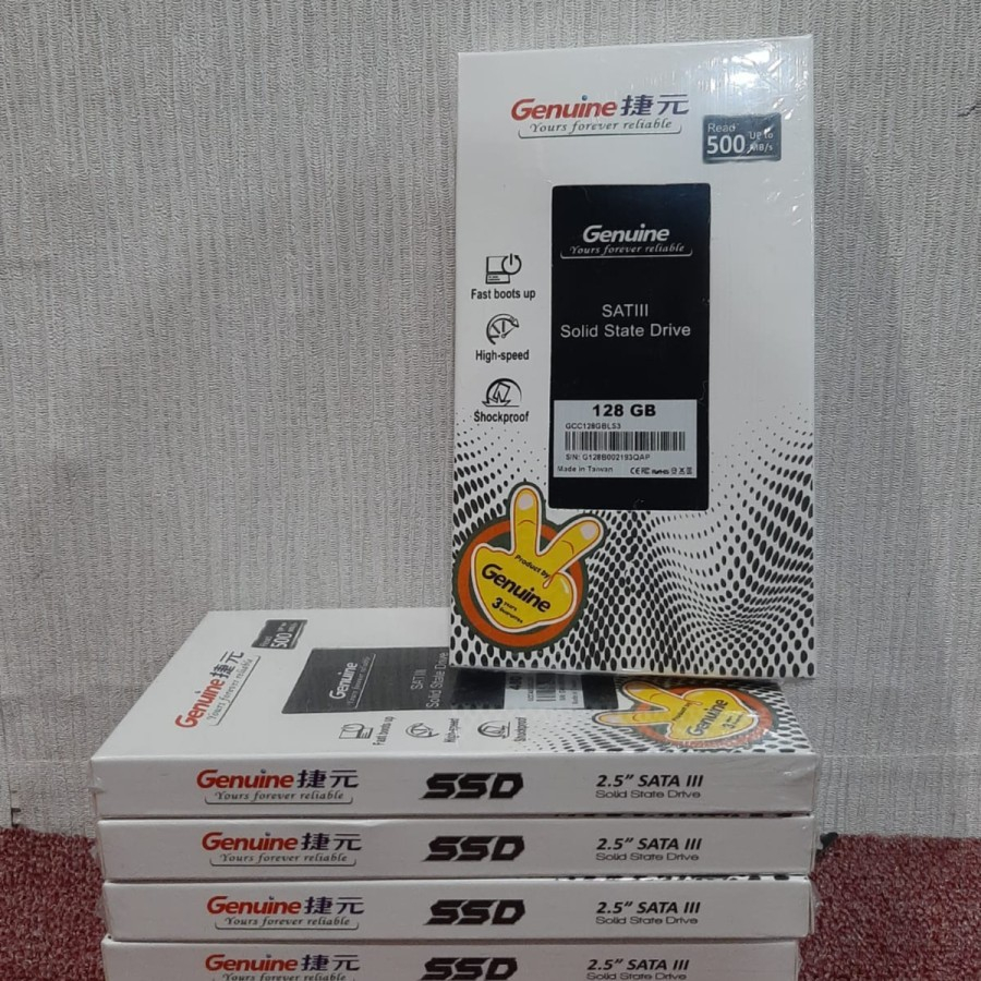 SSD Genuine 128 GB - 256 GB - 512 GB Sata 3 2.5" - Garansi Original 3 Tahun