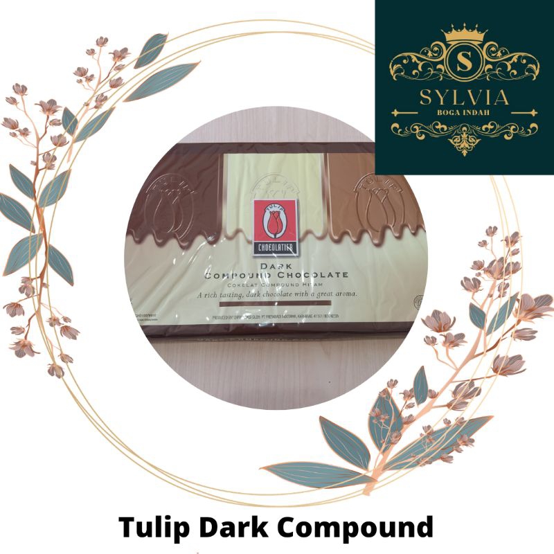 

Tulip Dark Compound Chocolate Potong 200 gr / 1 kg