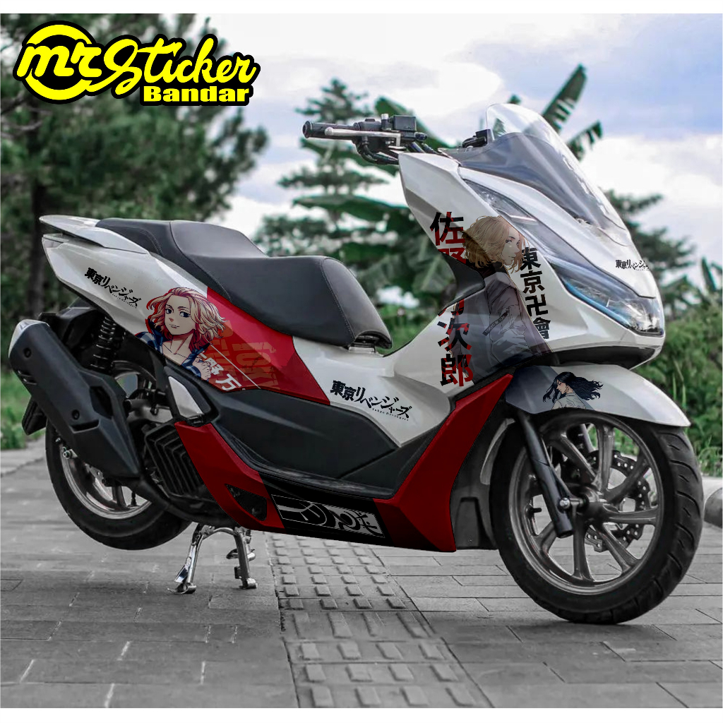 Decal PCX anime Full Body Stiker PCX Full Body Full Blok Dekal PCX 150 Decal PCX 160 motif anime