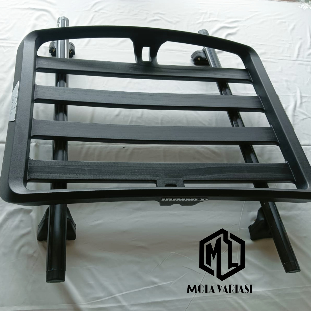 Rack Bagasi Atas Mobil Model Foxco Hummer Plus Kaki Rak Khusus All New Rush Terios 2018 - 2021