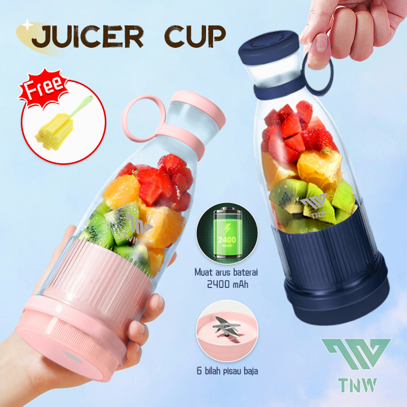 TNW JUICER BLENDER PORTABLE MINI JUICER CUP 6 PISAU BLENDER KAPSUL MURAH BLENDER JUS BUAH MILKSHAKE