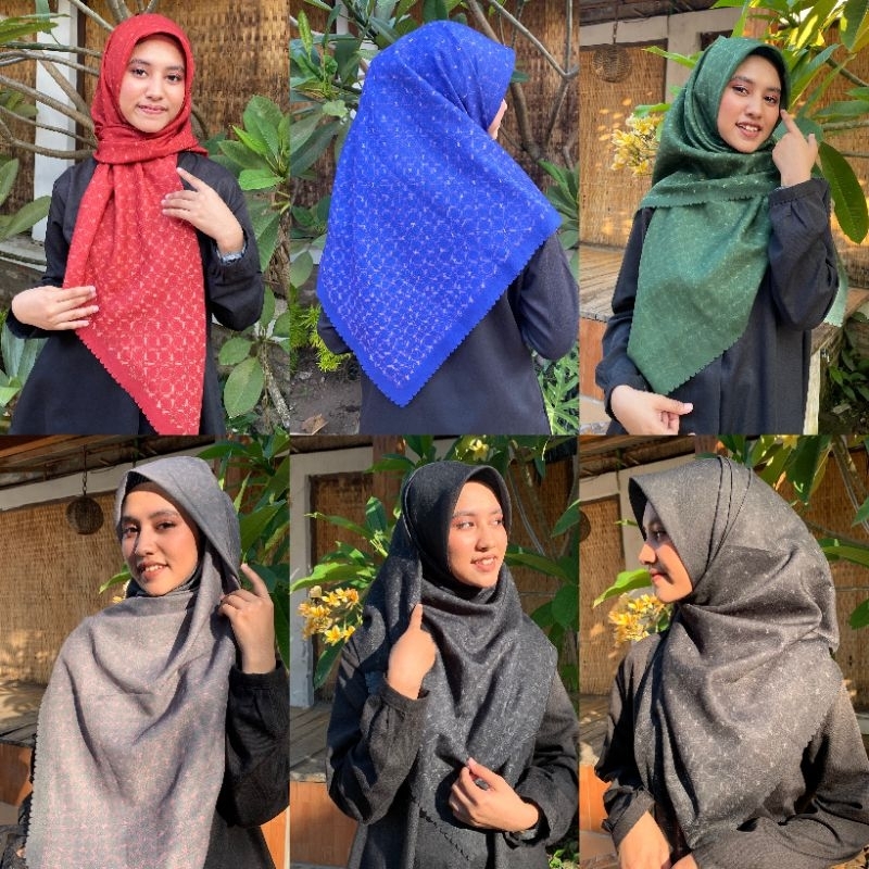 KUDUNG KULA Motif Mono Mini KK || Kerudung Segi Empat Bahan Voal Basic Premium