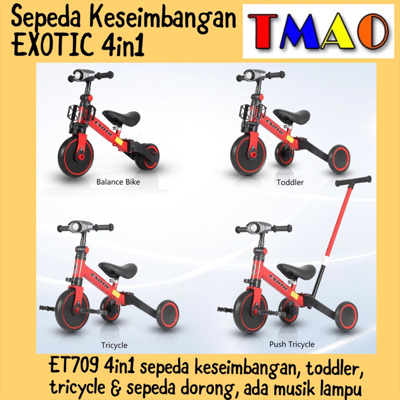 Sepeda Keseimbangan Anak Balance Bike Push Bike AVIATOR AT7905 EXOTIC ET709 ET5511 IORA T20 T30 T31
