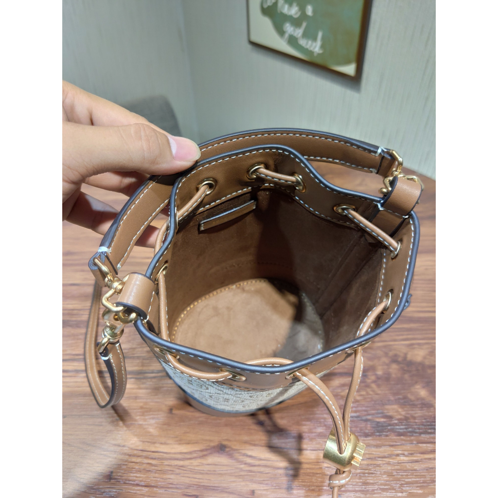 [Instant/Same Day] size:18cm  1616  79487  Original TB canvas with cowhide material lady shoulder bag cross-body bag  stb