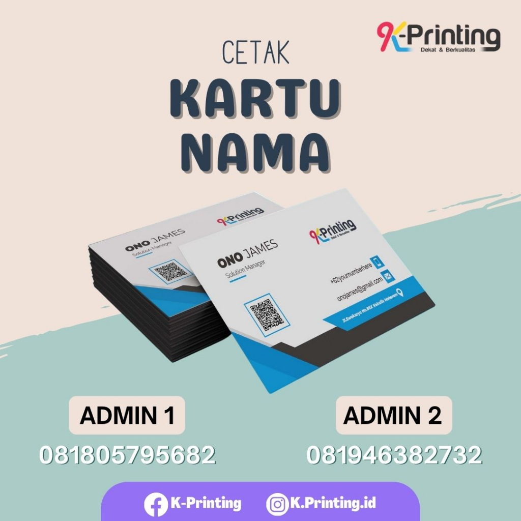 

Kartu Nama Custom /Produk/Bisnis/Perusahaan/Karyawan • K-Printing