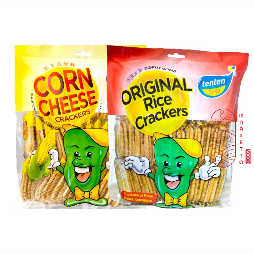 

Ten Ten Rice Crackers Original / Ten Ten Rice Crackers Corn Cheese / Tenten Krekers Beras 230gr