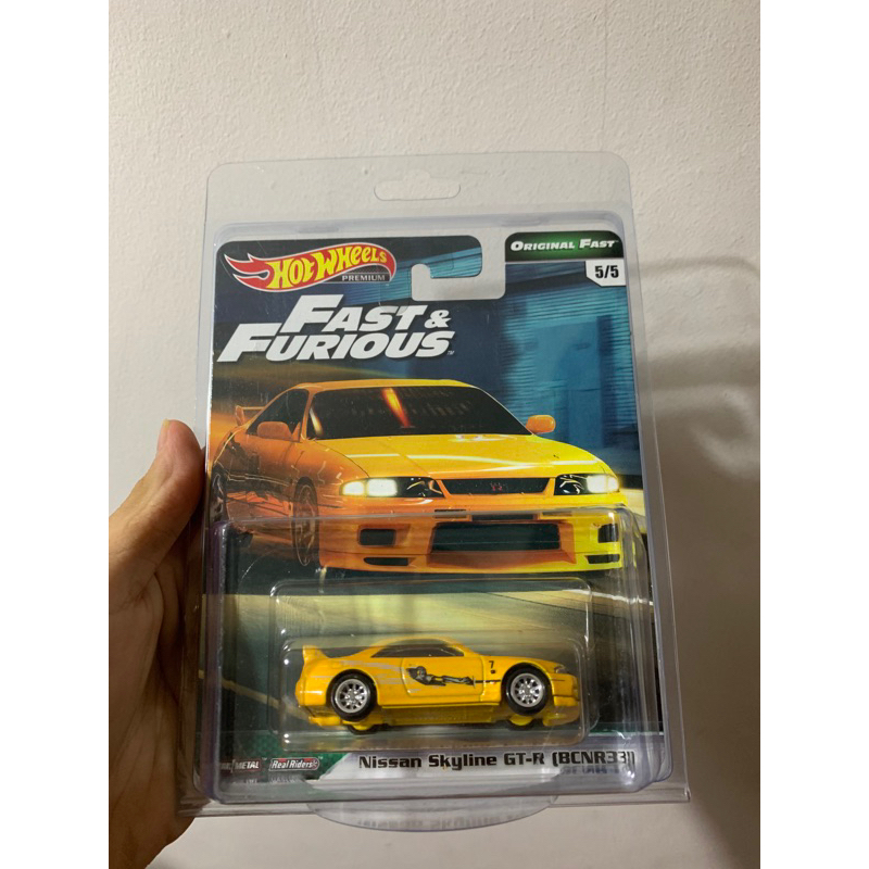 Hot Wheels Fast and Furious Nissan Skyline GTR R33 Original Fast Kuning Yellow