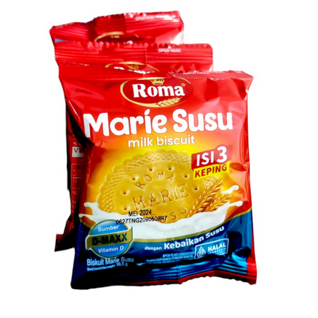 

Biskuit Roma Marie Susu Biscuit Renceng 16,5 gr - isi 10 pcs Biskuit Snack Susu Keluarga