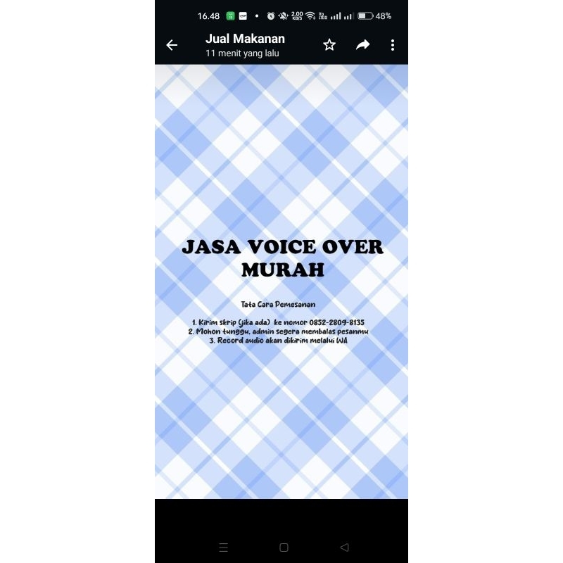 Jasa Voice Over Murah