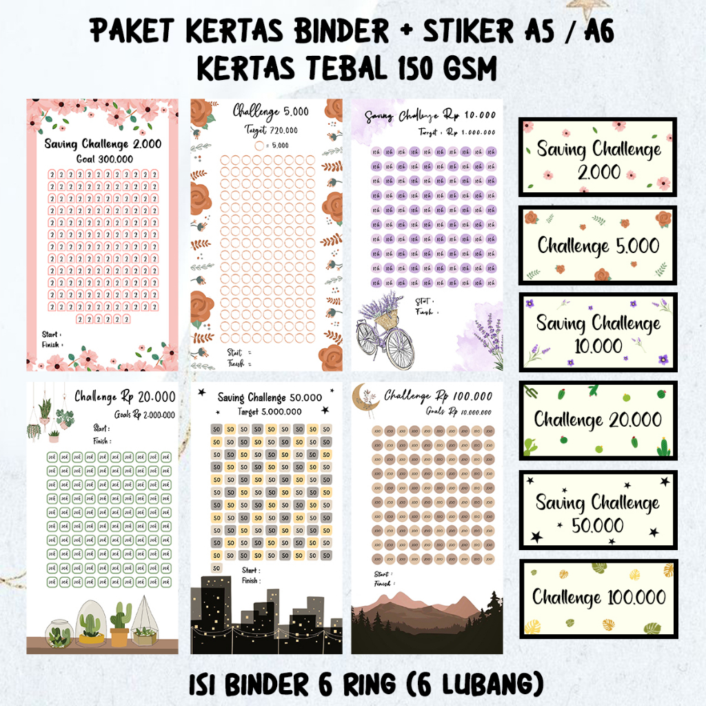 

PAKET ISI BINDER + STIKER BINDER TEMPLATE MENABUNG VOL 3