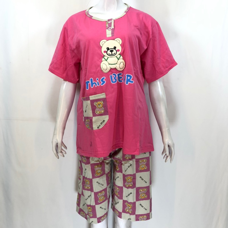 Sikobajutidur - Jumbo 3/4 Sielie Warna | Baju Tidur Wanita