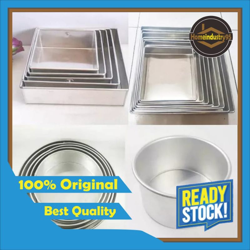 Loyang Kotak/Loyang Kue Lapis/Loyang Bolu20cm tinggi7-10cm