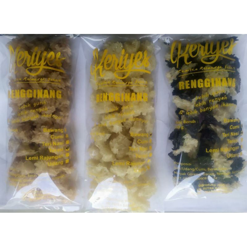 

aneka rengginang seafood mentah