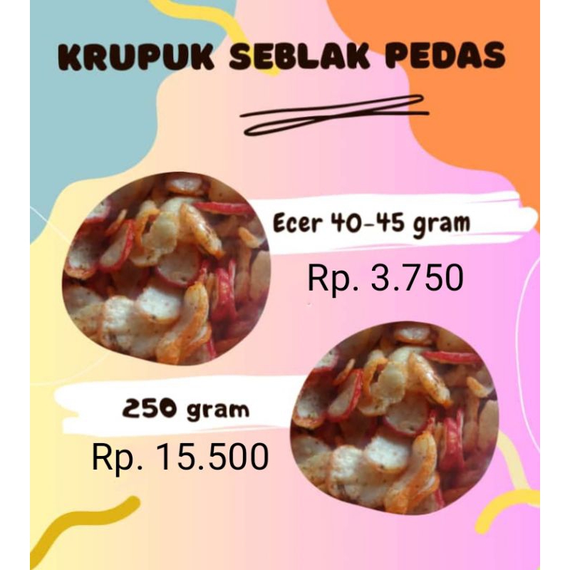 

Kerupuk seblak pedas