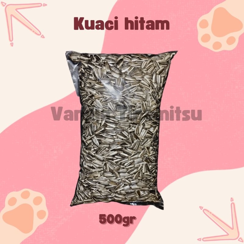 Kuaci Hitam 500gr Kuaci Mentah Kuaci Kiloan Kuaci Hamster