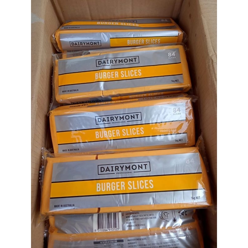 Keju Dairymot  Slice Burger 1kg isi 84slice