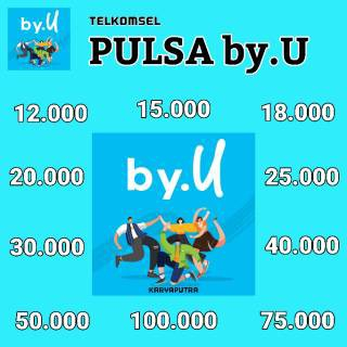 Pulsa byU 35k 40k 45k 50k 100k Termurah