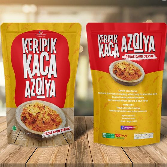 

Keripik Kaca kripca Azqiya Pedas Daun Jeruk Renyah 125 gram
