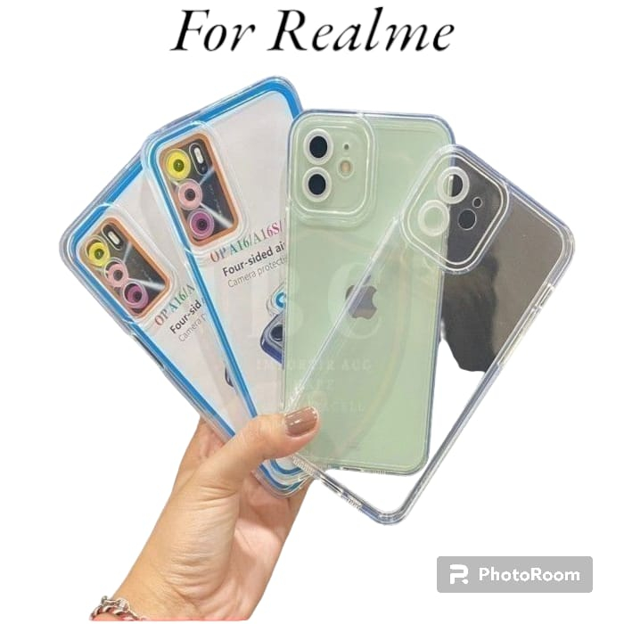 Soft Case Clear Case AirBag Tranparan For Realme Airbag Clear Bahan Tebal