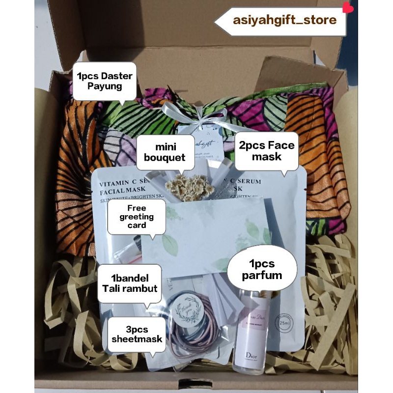 

PAKET KADO| HAMPERS | DASTER PAYUNG & MASKER by Asiyahgift |KADO ULANG TAHUN| KADO WISUDA |KADO LAHIRAN| IBU BAHAGIA