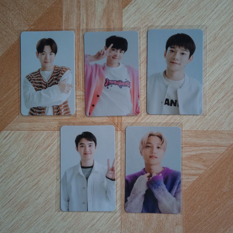ready stok - 2023 exo clock fanmeeting pob venue pc photocard baekhyun chanyeol chen kyungsoo kai