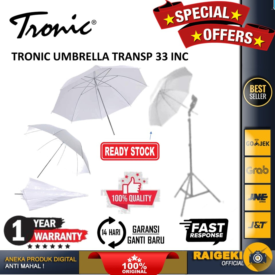 Tronic Umbrella Transparant 33