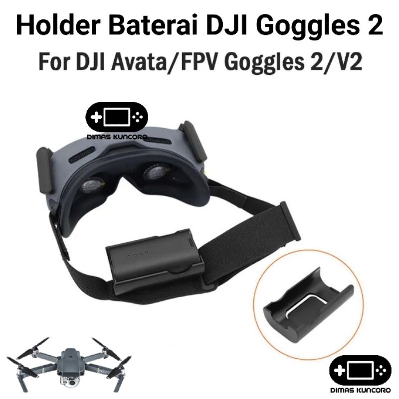 Holder Baterai DJI Goggles 2 tempat klip battery batere v2 avata fpv goggle