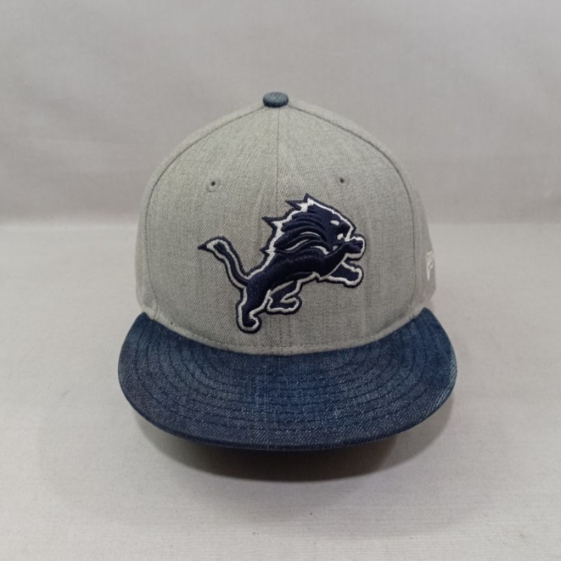 Topi Flat Brim New Era x NFL Detroit Lions Second Original
