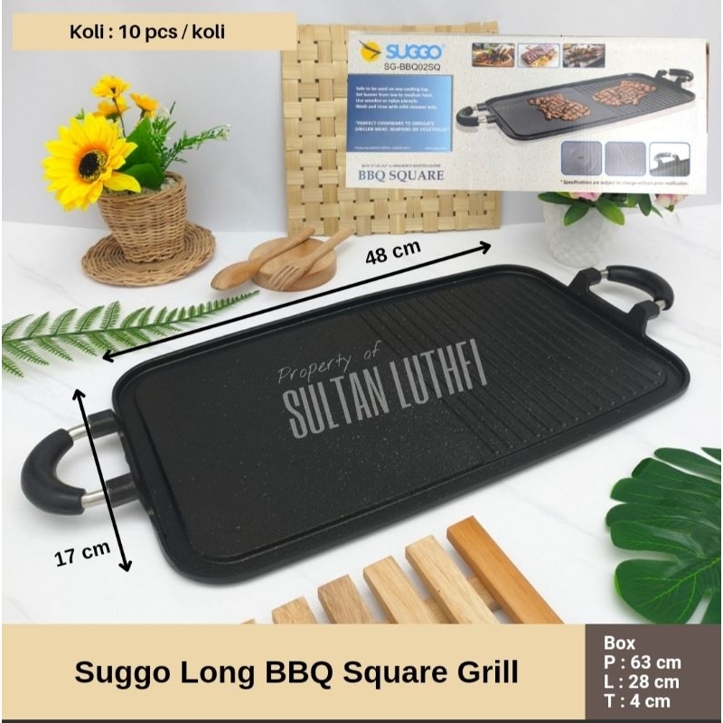 Suggo Long BBQ Square Grill / panggangan panjang suggo