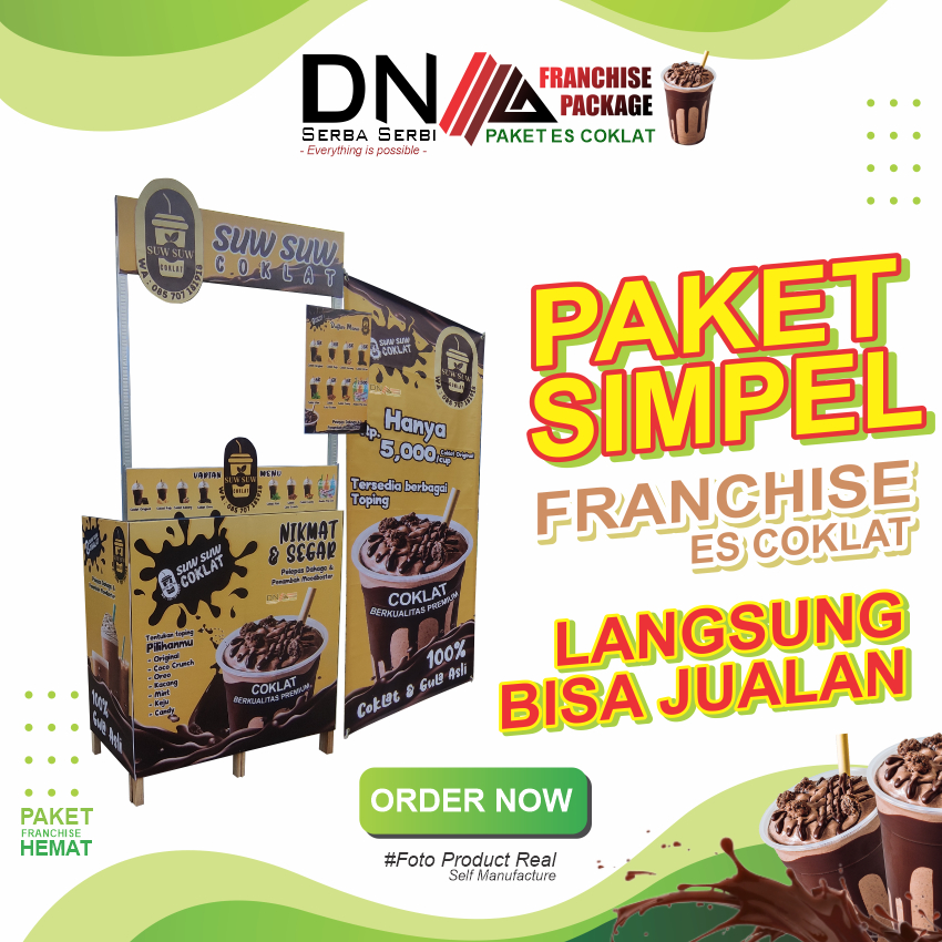 

MG l Paket Usaha Es Coklat Kekinian Viral /Boothportable/Mejalipat