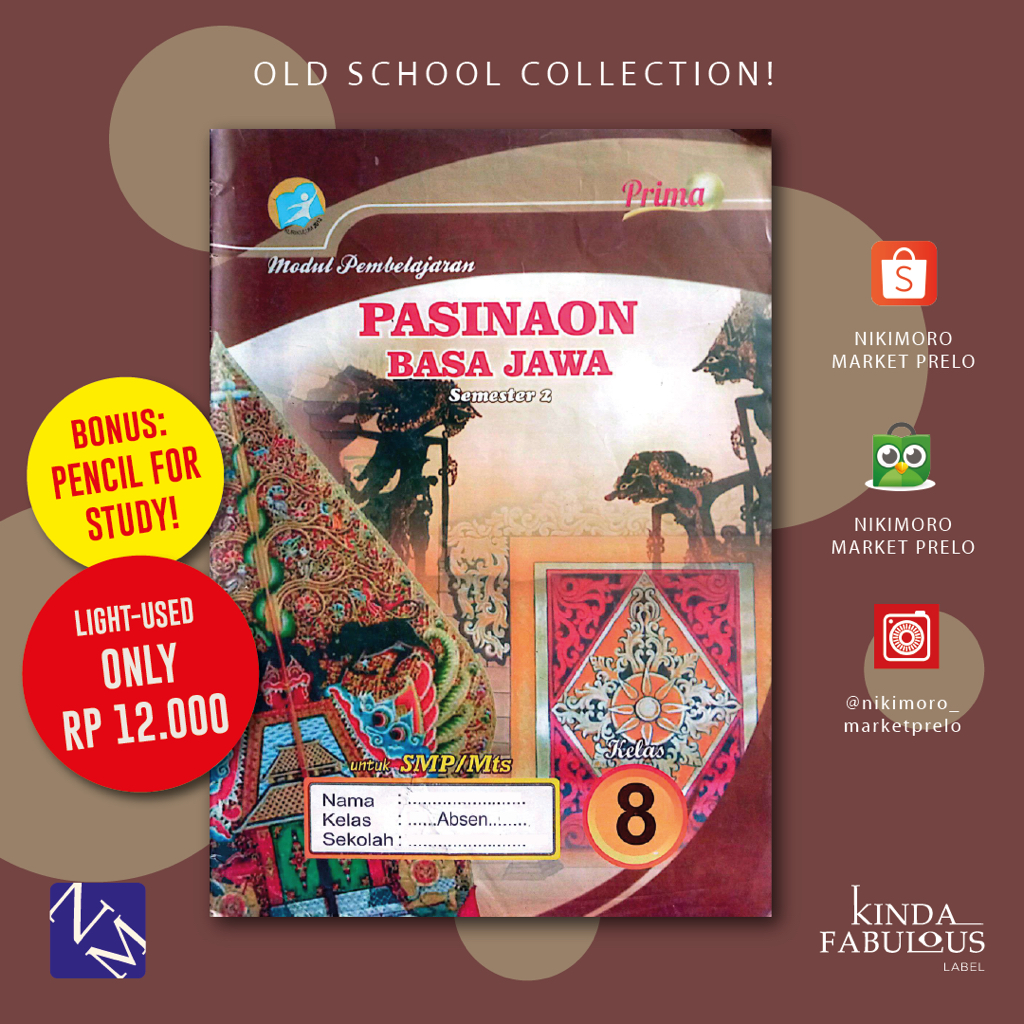 Seri PRIMA Prakarya-B.Jawa-IPS-PKn-B.Inggris-PJOK-Mat-B.Indo Kelas 8 SMP/MTs Semester 2