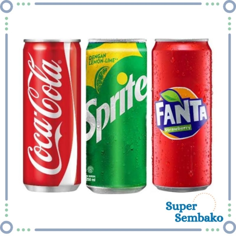 

MINUMAN SODA FANTA / COCA COLA / SPRITE KALENG 250ml