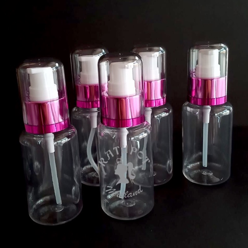 botol 60 ml tb bening pump ungu