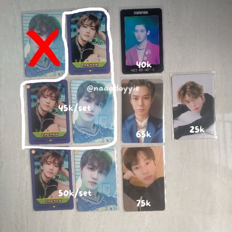 PC NCT DREAM 127 WAYV jaemin doyoung winwin matching card glitch mode yb arrival past resonance