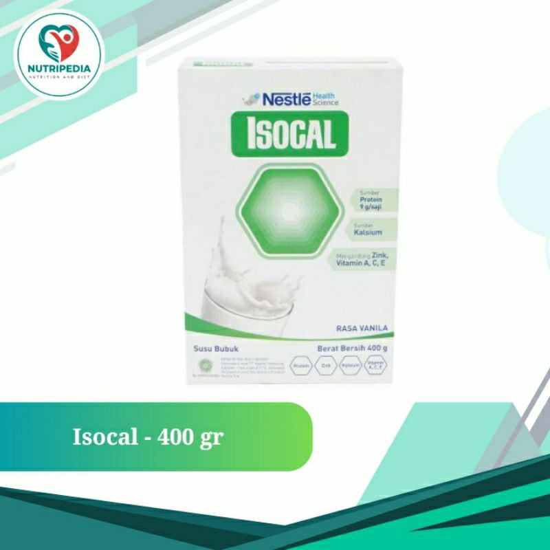 Nestle Isocal Vanilla 400 gr / Susu sumber kalsium