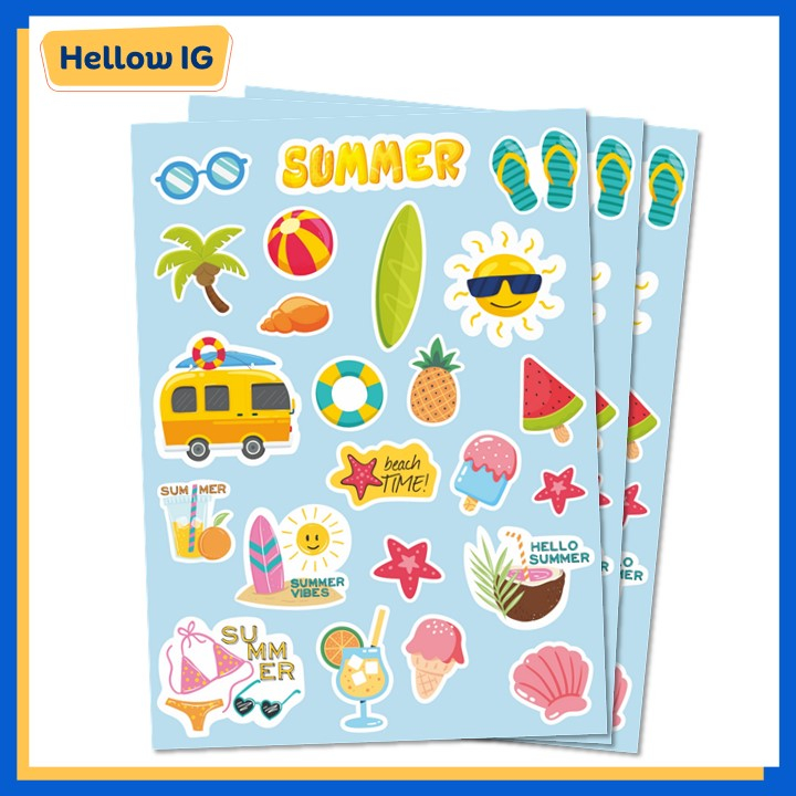 

STICKER SUMMER VIBES | STIKER SUMMER BOTOL HELM AESTHETIC KOPER HP LAPTOP LUCU PREMIUM WATERPROOF