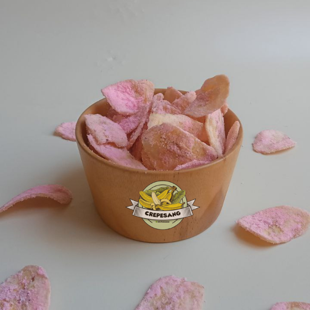 

CREPESANG PISANG KEPOK STRAWBERRY 150gr / 250gr