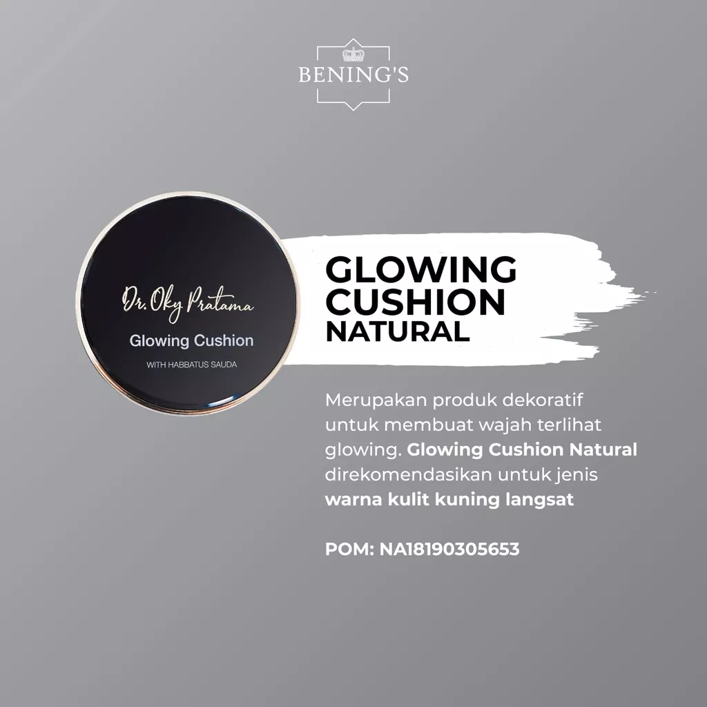 (LIVE) Bening's Glowing Cushion ' Natural ' Bening Skincare Dr Oky Pratama Benings Clinic - Bedak Ba