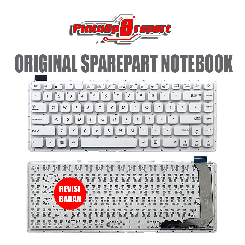 Genuine Keyboard Putih Original Asus Vivobook X441 X441M X441U X441BA X441NA X441SA X445S X440N S441